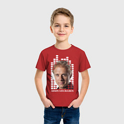 Футболка хлопковая детская EQ: Armin van Buuren, цвет: красный — фото 2