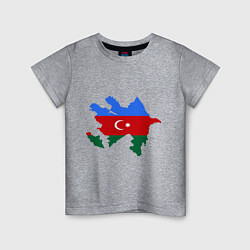 Детская футболка Azerbaijan map