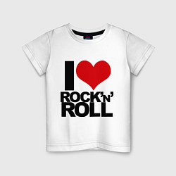 Детская футболка I love rock'n'roll