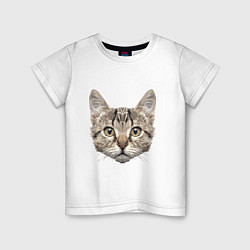 Детская футболка Полигональный кот