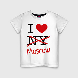 Детская футболка I love Moscow