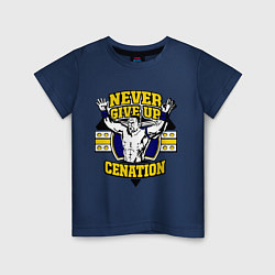 Детская футболка Never Give Up: Cenation