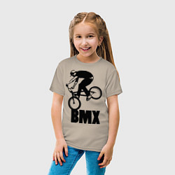 Футболка хлопковая детская BMX 3, цвет: миндальный — фото 2