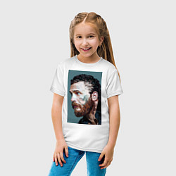 Футболка хлопковая детская Том Харди Ван Гога, цвет: белый — фото 2