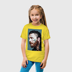 Футболка хлопковая детская Том Харди Ван Гога, цвет: желтый — фото 2