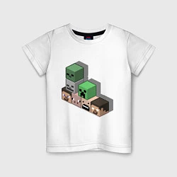 Детская футболка Minecraft Cube's