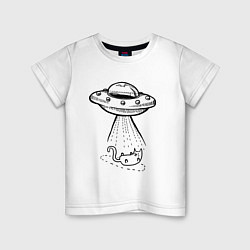 Детская футболка Ufo cat