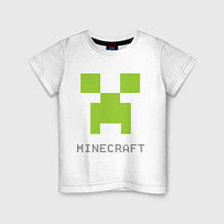 Детская футболка Minecraft logo grey