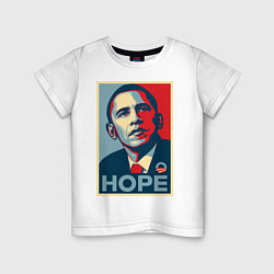 Детская футболка Obama hope vert
