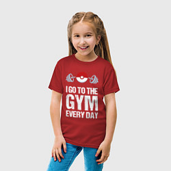 Футболка хлопковая детская Gym Everyday, цвет: красный — фото 2