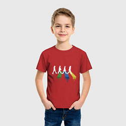 Футболка хлопковая детская Beatles Color, цвет: красный — фото 2