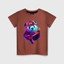 Детская футболка Панда-пожарник