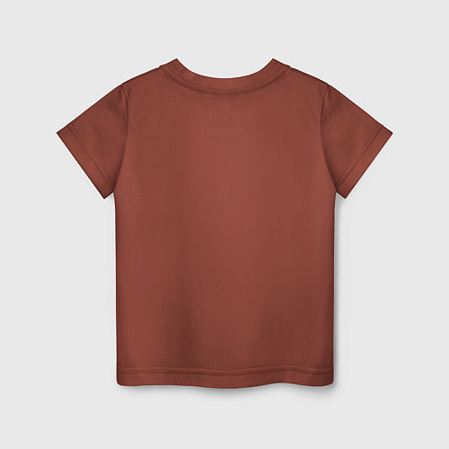 Детская футболка Белка с орехом / Кирпичный – фото 2