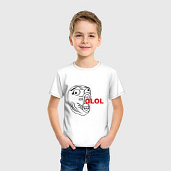 Футболка хлопковая детская OLOLO, цвет: белый — фото 2