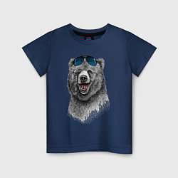 Детская футболка Медведь в очках