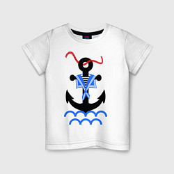 Детская футболка Морской якорь