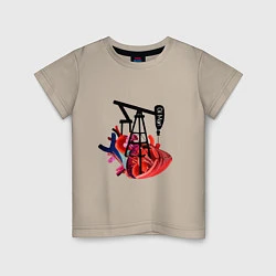 Детская футболка Сердце нефтяника