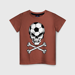 Футболка хлопковая детская Football Ultras, цвет: кирпичный