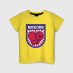 Футболка хлопковая детская Boxing Country, цвет: желтый