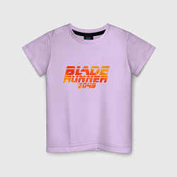 Футболка хлопковая детская Blade Runner 2049, цвет: лаванда