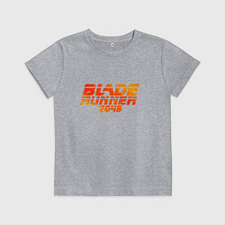 Футболка хлопковая детская Blade Runner 2049, цвет: меланж