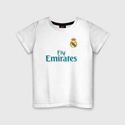Футболка хлопковая детская Real Madrid: Ronaldo 07 цвета белый — фото 1