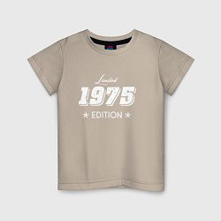 Футболка хлопковая детская Limited Edition 1975, цвет: миндальный