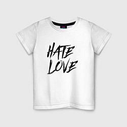 Детская футболка FACE Hate Love