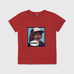 Футболка хлопковая детская Очень странные дела, цвет: красный