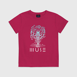 Футболка хлопковая детская Muse, цвет: маджента