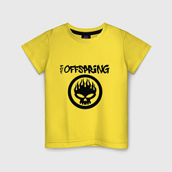 Футболка хлопковая детская The Offspring, цвет: желтый