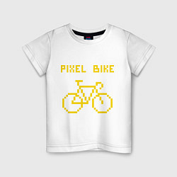 Детская футболка Pixel Bike one color