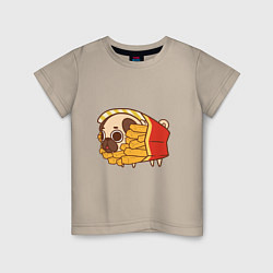 Детская футболка Мопс-картофель фри