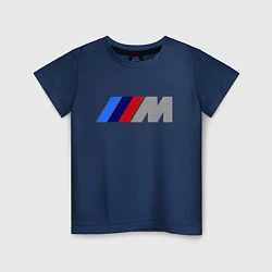 Футболка хлопковая детская BMW M, цвет: тёмно-синий