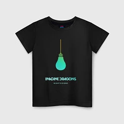 Футболка хлопковая детская Imagine Dragons: Night Visions, цвет: черный