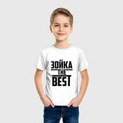 Футболка хлопковая детская Зойка the best, цвет: белый — фото 2