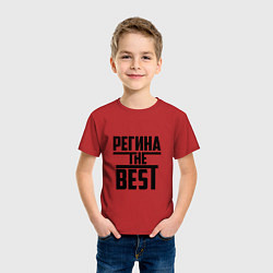 Футболка хлопковая детская Регина the best, цвет: красный — фото 2