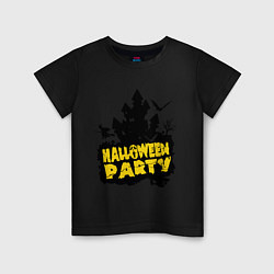 Детская футболка Halloween party-замок
