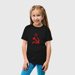Футболка хлопковая детская Atomic Heart: СССР, цвет: черный — фото 2