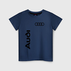 Футболка хлопковая детская Audi Style, цвет: тёмно-синий