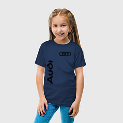 Футболка хлопковая детская Audi Style, цвет: тёмно-синий — фото 2