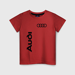 Футболка хлопковая детская Audi Style, цвет: красный