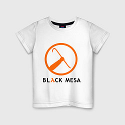 Футболка хлопковая детская Black mesa: Scrap, цвет: белый