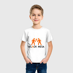 Футболка хлопковая детская Black mesa: Gameplay, цвет: белый — фото 2