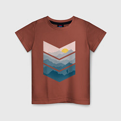 Детская футболка Рассвет в горах