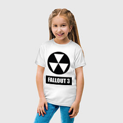 Футболка хлопковая детская Fallout 3, цвет: белый — фото 2