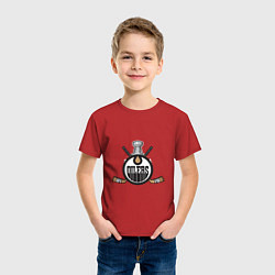 Футболка хлопковая детская Edmonton Oilers Hockey, цвет: красный — фото 2