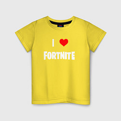 Детская футболка I love Fortnite