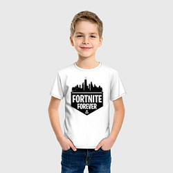 Футболка хлопковая детская Fortnite Forever, цвет: белый — фото 2