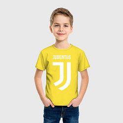 Футболка хлопковая детская FC Juventus, цвет: желтый — фото 2